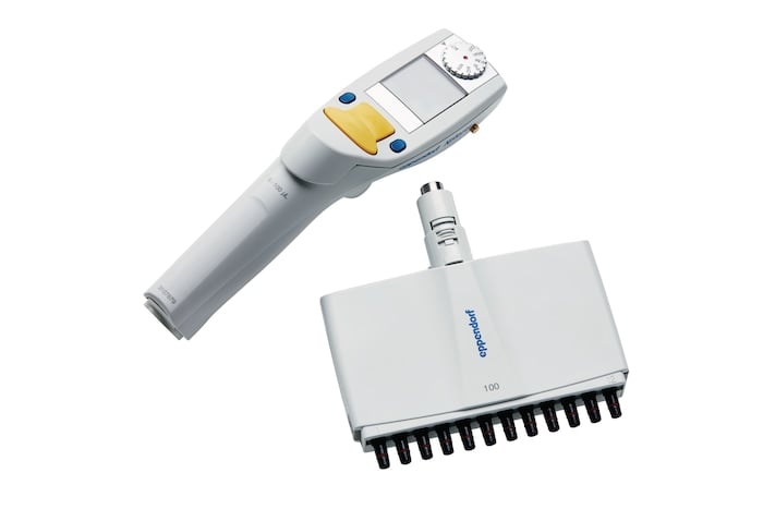 Eppendorf 12-Channel Pipette, 5–100 µL, Laboratory-Grade Precision
